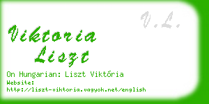 viktoria liszt business card
